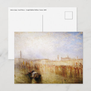 Cartão Postal William Turner - Cais de Veneza, Palácio Ducal