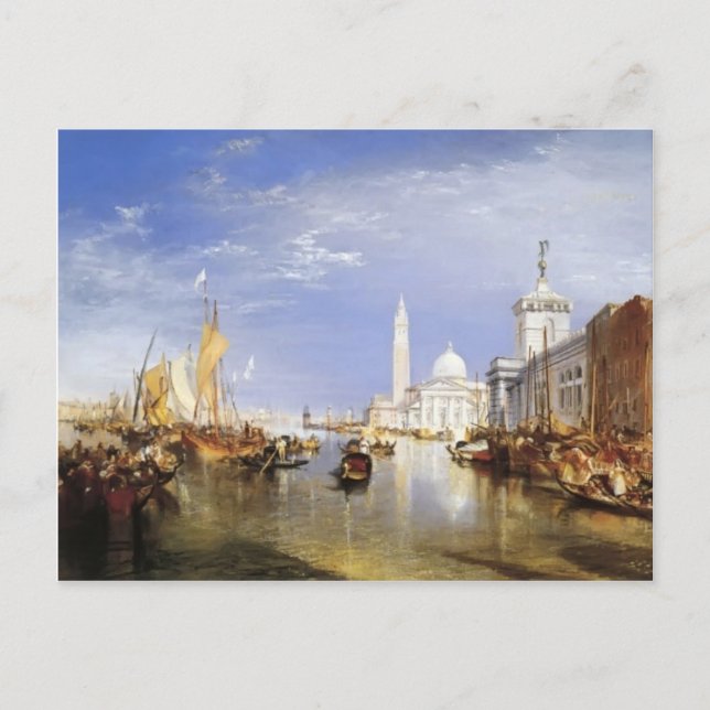 Cartão Postal William Turner - Dogana e San Giorgio Maggiore (Frente)