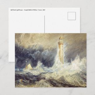 Cartão Postal William Turner - Farol de Bell Rock