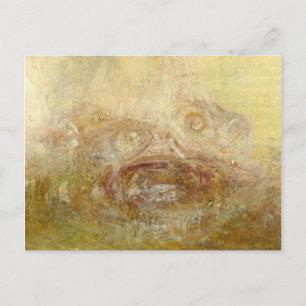 Cartão Postal william turner - nascer do sol com monstros marinh