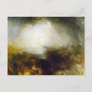 Cartão Postal William Turner-Shade & Darkness, Noite de Deluge