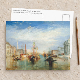 Cartão Postal William Turner - Veneza Pórtico Madonna della Salu