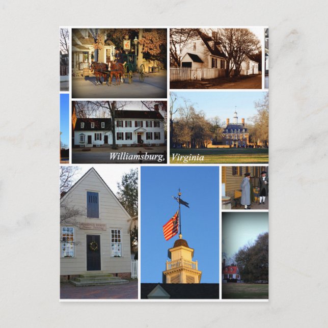 Cartão Postal Williamsburg Collage (Frente)