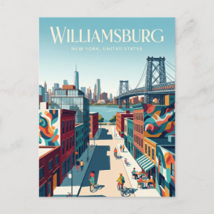 Cartão Postal Williamsburg Nova York