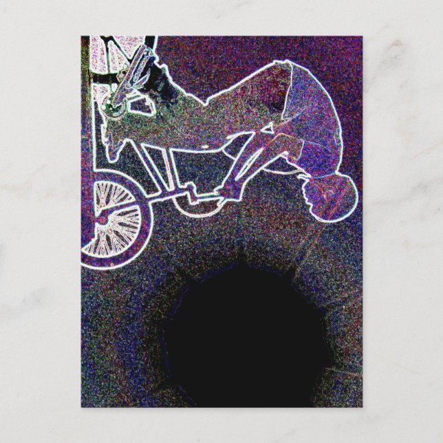 Cartão Postal WillieBMX A Borda Brilhante (Frente)