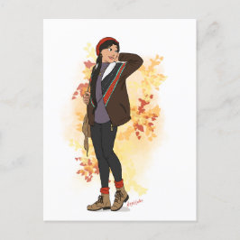 Cartão Postal Willow Autumn Postcard
