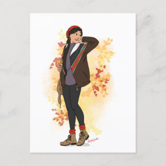 Cartão Postal Willow Autumn Postcard