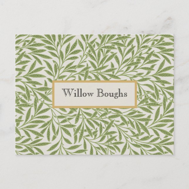 Cartão Postal Willow Boughs by William Morris (Frente)