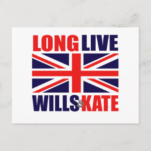 Cartão Postal Wills & Kate Vivos