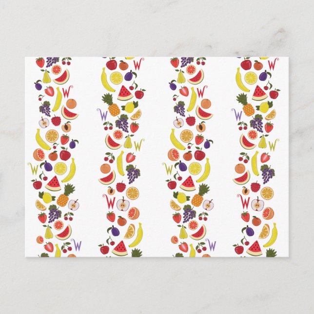 Cartão Postal Willy Wonka Lickable Wallpaper Pattern (Frente)