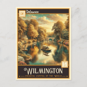 Cartão Postal Wilmington, Delaware Vintage