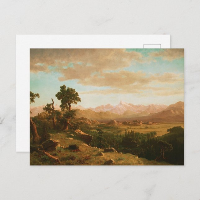 Cartão Postal Wind River Country - Albert Bierstadt (Frente/Verso)