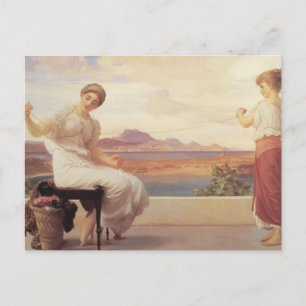 Cartão Postal Winding the Skein Yarn Fine Art