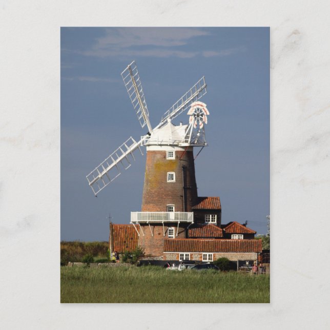Cartão Postal Windmill at Cley, North Norfolk. (Frente)