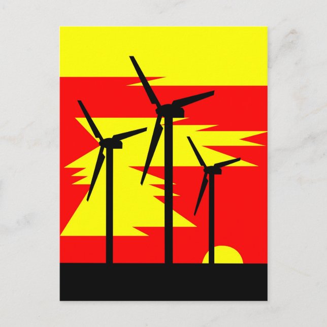 Cartão Postal Windmill Sunrise (Frente)