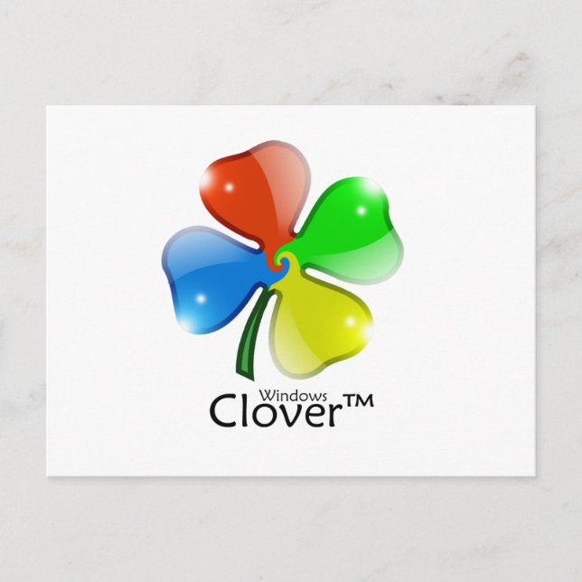 Cartão Postal Windows Clover Edition (Frente)