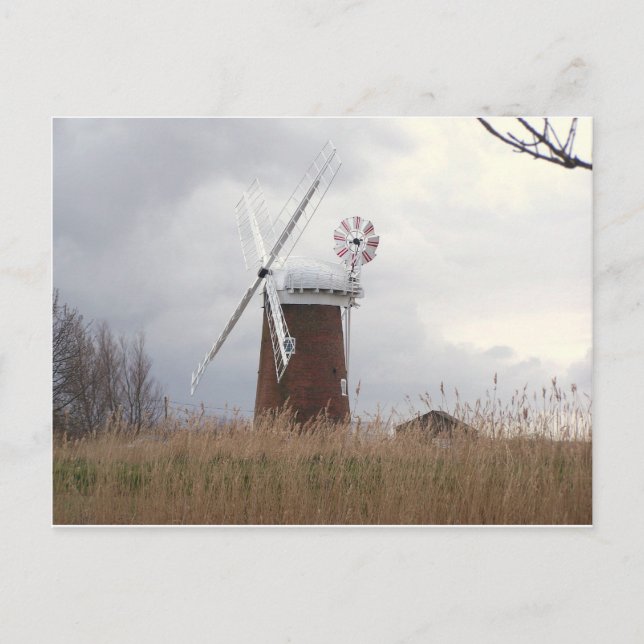 Cartão Postal Windpump Horsey Norfolk (Frente)