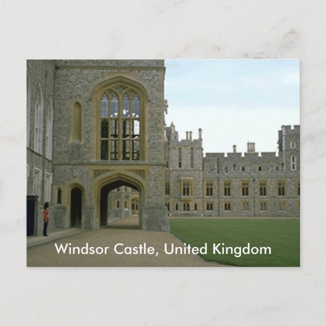 Cartão Postal Windsor Castle, Reino Unido (Frente)