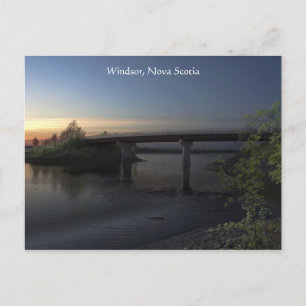 Cartão Postal Windsor - Placa de posto Falmouth Bridge
