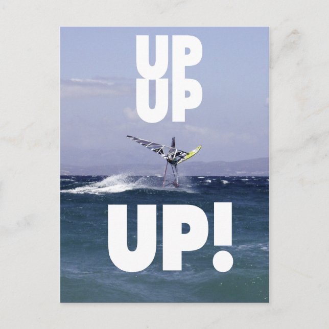 Cartão Postal Windsurfer no Cartão-Postal Aéreo (Frente)