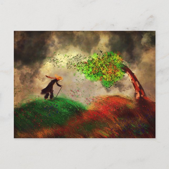 Cartão Postal Windy Day (Frente)