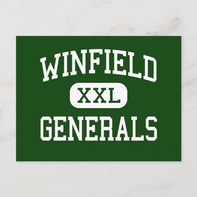 Cartão Postal Winfield - Generais - Alto - Winfield (Frente)