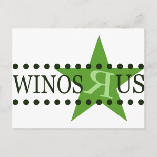 Cartão Postal Winos R Us (Verde)