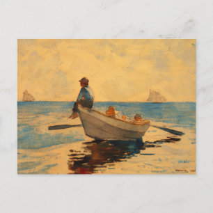Cartão Postal Winslow Homer Boys em uma História