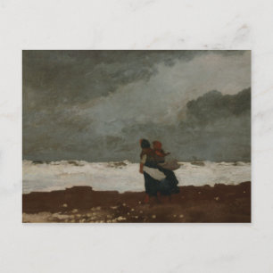 Cartão Postal Winslow Homer - Duas figuras pelo mar