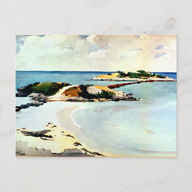 Cartão Postal Winslow Homer - Ilha Gallow (Frente)