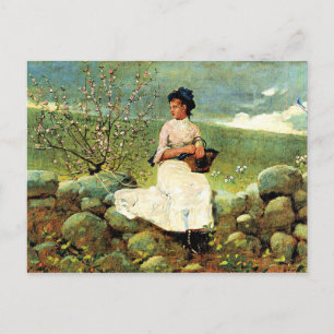 Cartão Postal Winslow Homer - Peach Blossoms