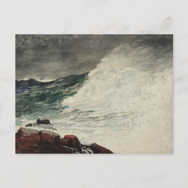 Cartão Postal Winslow Homer - Pescoço de Porco, Onda de Quebra (Frente)