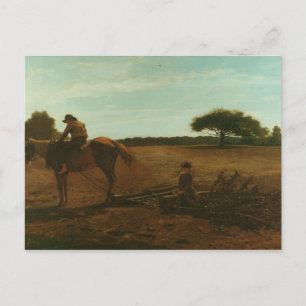 Cartão Postal Winslow Homer - The Brush Harrow