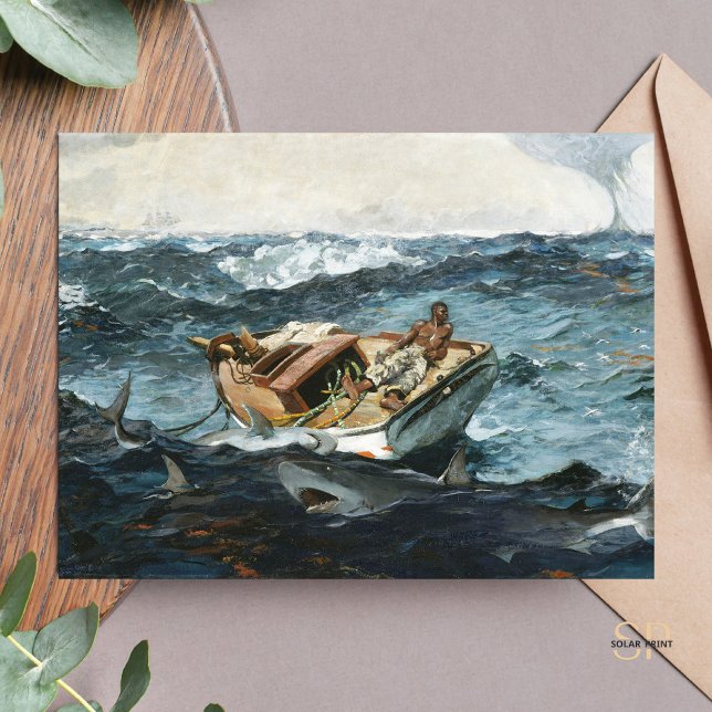 Cartão Postal Winslow Homer The Golfo Stream Pintura Impressão (Criador carregado)