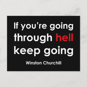 Cartão Postal Winston Churchill