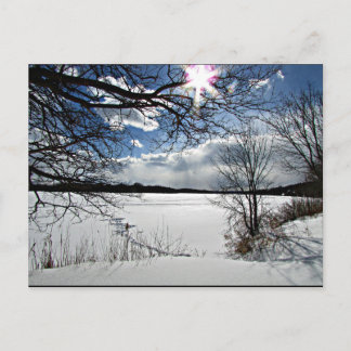 Cartão Postal "Winter Along the Mohawk"