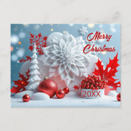 Cartão Postal Winter Blossom Composition