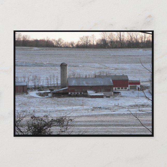 Cartão Postal ~ Winter in Lancaster County ~ 12 (Frente)