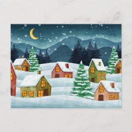 Cartão Postal Winter in town