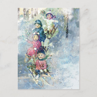 CARTÃO POSTAL WINTER JOY