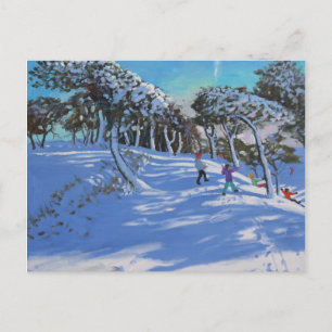 Cartão Postal Winter Ladmanlow Derbyshire 2013