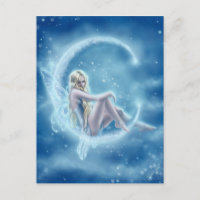 Winter Moon Postcard