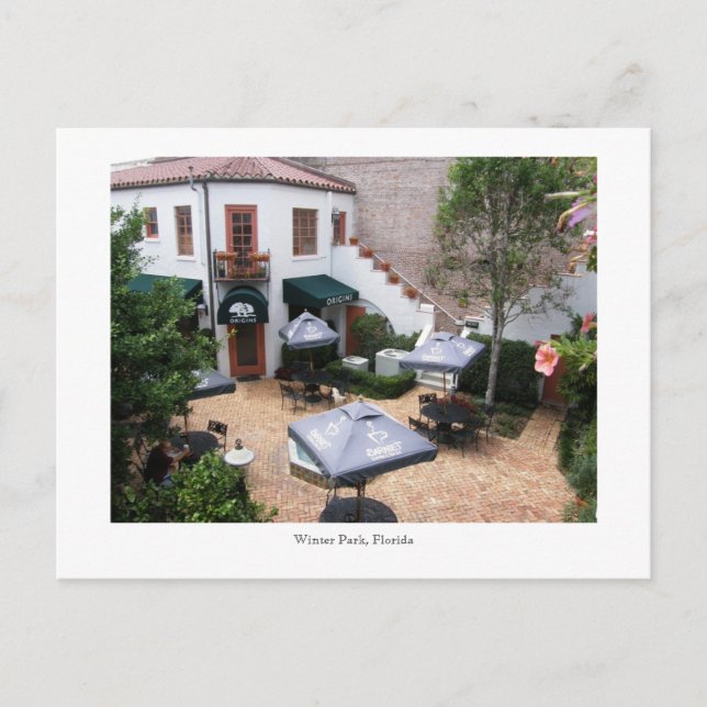 Cartão Postal Winter Park, Flórida (Frente)