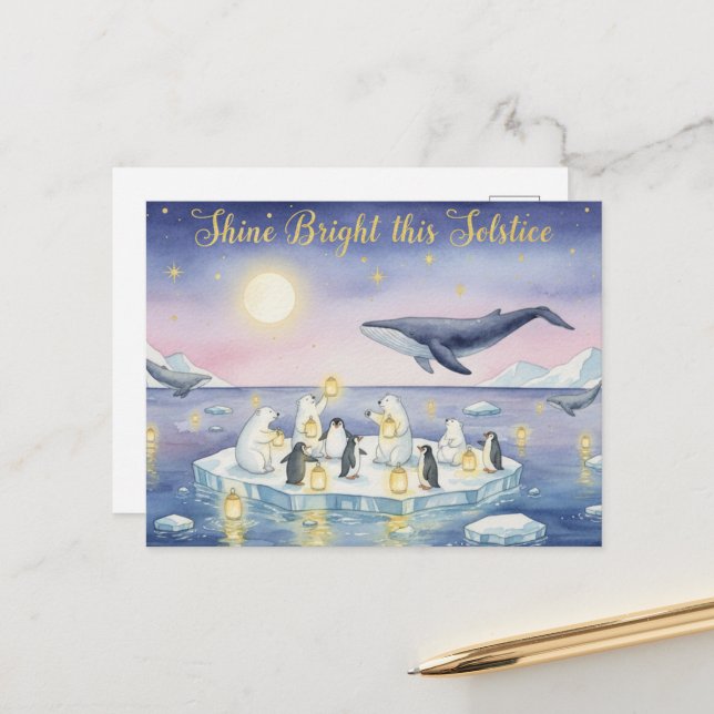 Cartão Postal Winter Solstice Postcard (Frente/Verso In Situ)