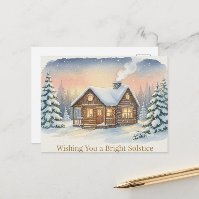 Cartão Postal Winter Solstice Postcard (Frente/Verso In Situ)