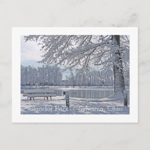 CARTÃO POSTAL WINTER WONDERLAND/OLANDER PARK/SYLVANIA, OHIO POST