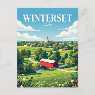 Cartão Postal Winterset EUA