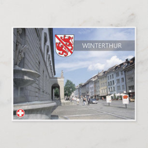 Cartão Postal Winterthur - Cartão-postal de Suiça.