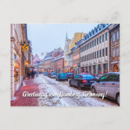 Cartão postal Wintertime em Bamberg Alemanha