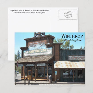 Cartão Postal Winthrop, Foto do Viagem de Washington